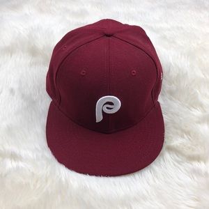 Retro Philadelphia Phillies Fitted Hat Size 7 3/8